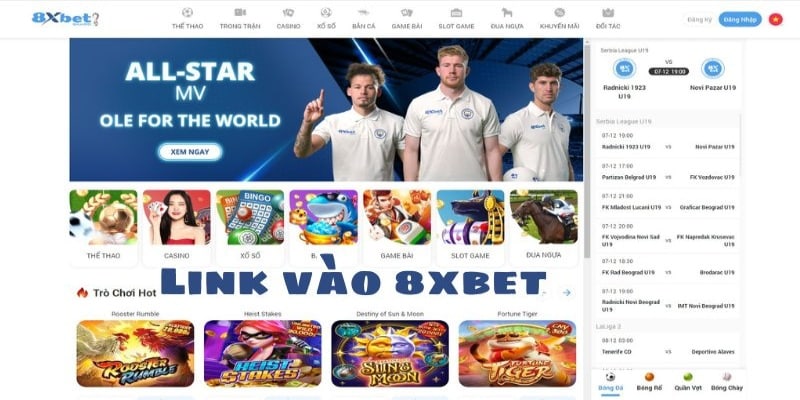 Link vào 8xbet - Trải nghiệm cá cược uy tín và bảo mật cho bet thủ 1 Một số thông tin về link vào 8xbet